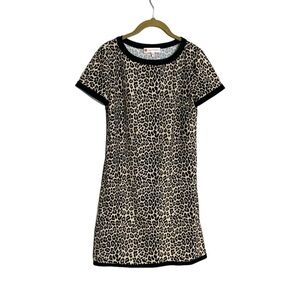 Jude Connally Animal Print T Shirt Dress Cheetah XS